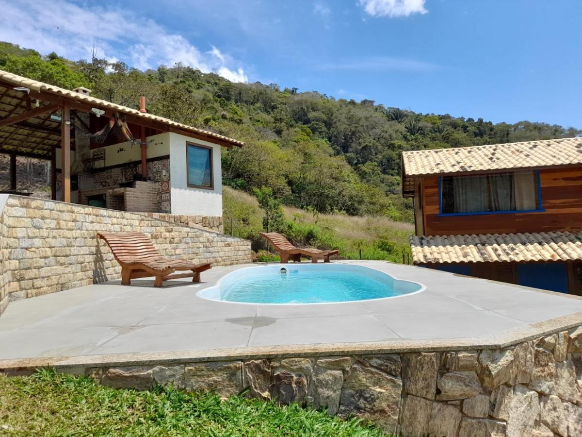 Chale Com Agua De Nascente E Com Vista Panoramica Villa Lumiar Eksteriør bilde