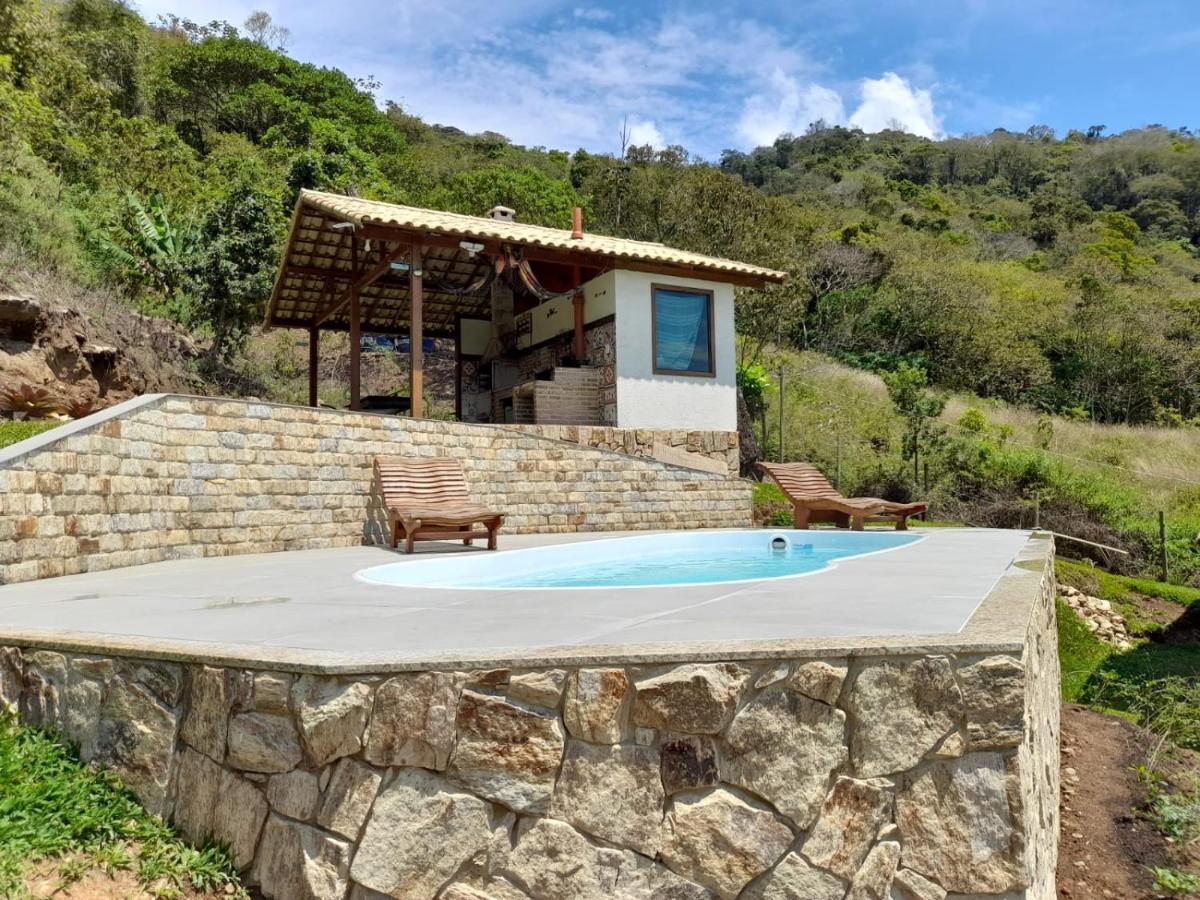 Chale Com Agua De Nascente E Com Vista Panoramica Villa Lumiar Eksteriør bilde